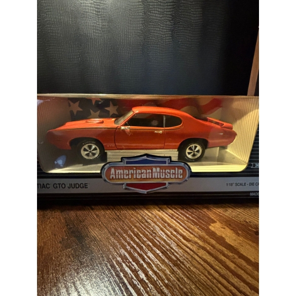 American muscle 1969 Pontiac GTO judge Napa Promo Orange Collector's Edition in Original packaging