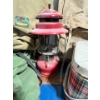 Image 3 : Three original Alberta forestry backpacks, Coleman lantern, and a plaid vintage metal lunch kit