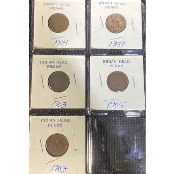 American Indian Head Penny Collection