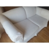 Image 2 : White 2 Seat Sofa 70 W, 35 D, 31 T 