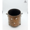 Image 4 : Antique Copper Coal Bin Or Jardinière, 11''INCHES HEIGHT 