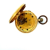 Image 7 : 18K 117.9g Victorian Enamel Pocket Watch Hunter Case with 27.8 9K Chain & 8.64g Coin Fob 