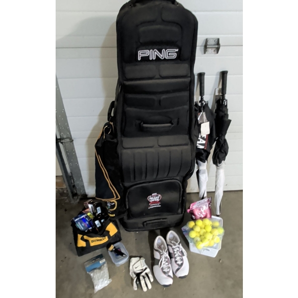 Travelor's Golf Accessories - Air Craft Approved Golf Bag Nike Glove/Golf Cleats Balls Tees & More