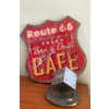 Image 2 : Route 66 Wall Clock 14T w/ Vintage Bread Box & Die Award