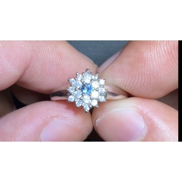 2.55 ct Certified Silver Aquamarine gemstone Ring ($1,541 Appraisal)