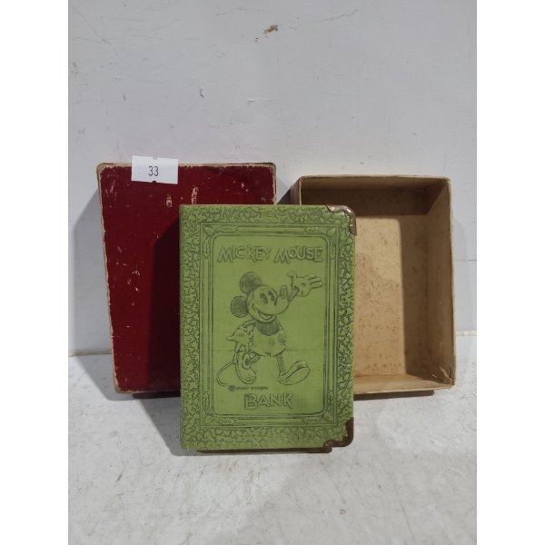 Vintage Coin Bank: Mickey Mouse 3 W, 4.5 T 
