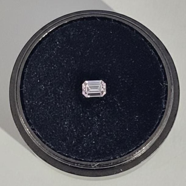 Loose Natural 0.21 ct Emerald Cut Argyle Pink Diamond Appraised at $10,466