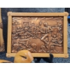 Image 3 : Ships At A dock Oil Painting, Solid Wood Duck Figurine, Traditional Kitchen Party In Copper Plaque.