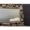 Image 3 : Mid Century Syroco Inspired Brutalist Mirror - 29.5"W x 17.25"H