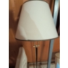 Image 4 : Upholstered Twin Bed Frame with Button-Tufted Headboard and Assorted Lamp Shades