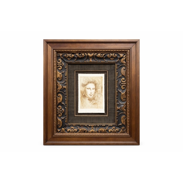 Csaba Markus Titled Pompeia Limited Edition Dry Point etching on 100% Rag Paper with hand Embellishm