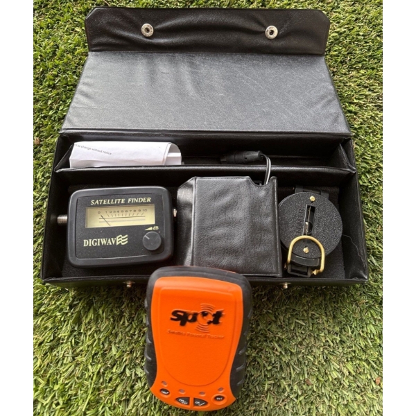 Digital Satellite Signal Meter & Finder w/ A SPOT Personal Tracker Satellite Messenger 
