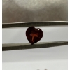 Image 1 : 5 Heart Cut Natural Mandarain Spessartite Garnets, Totaling 4.24ct, Measuring 5.9x5.9x3.38mm