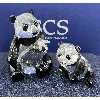 Image 2 : Swarovski Crystal - Endangered Wildlife Panda and Nameplate (with original box) 10cm H