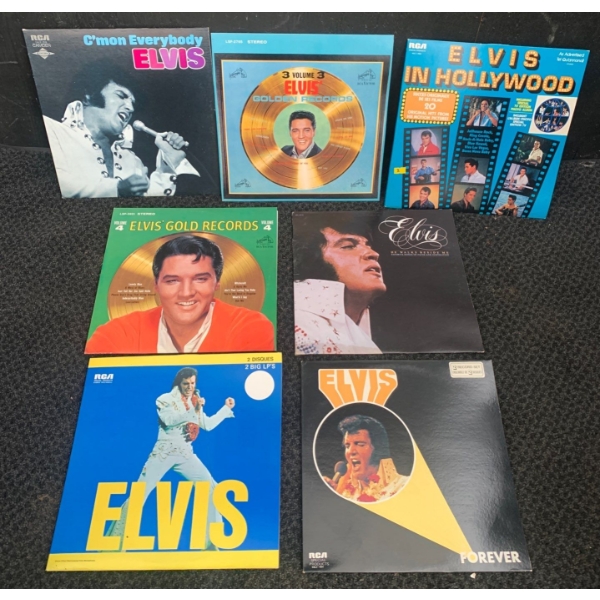 Elvis on Vinyl 7 Count