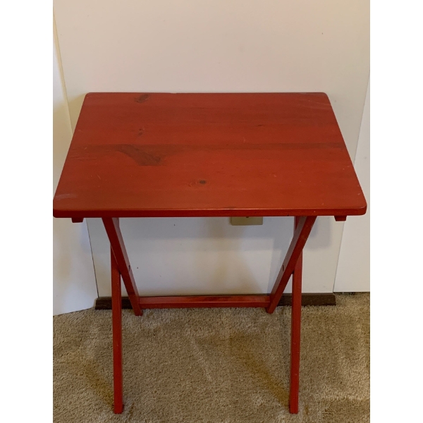 Red IKEA Folding Table