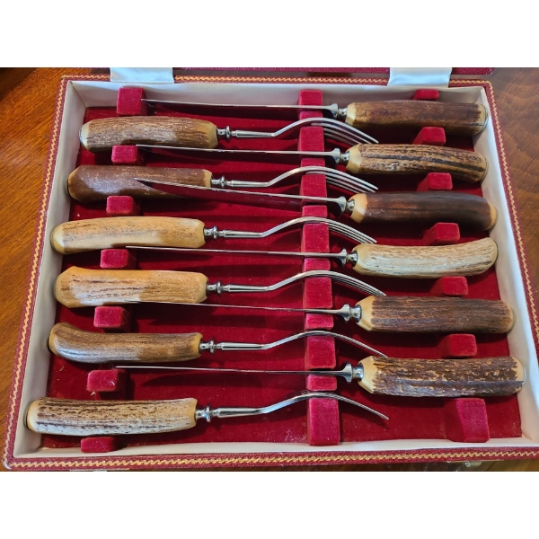 Staghorn Steak Knife Cutlery 6 Piece Set