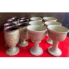 Image 1 : Stunning Stoneware Chalice Collection - Art Pottery