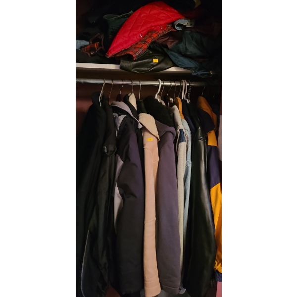 Selection of Men's Casual Wear Jackets, Assorted Sizes