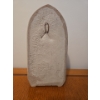 Image 3 : Carruth Studio Lovely Concrete  Shepard w/ Brass Handle Burl Wood Cane (34T) 