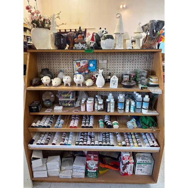 ceramic piggy banks brush basins paints all items included half ounce 14 mil fluid ounce translucent