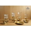 Image 1 :  Collection Of Vintage-Style Brass , Candle Holders , Holders With Glass Shades , Genie Lamp Shaped.