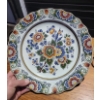 Image 2 : Vintage Copper Craft Serving Ware w/ Hand Painted Royal Delpht Porcelain Plate