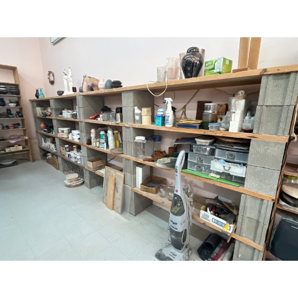  shelf only so bricks and wood