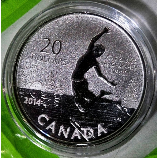 2014 $20 for $20 'Summertime' - 99.9% Fine Silver Coin - #2