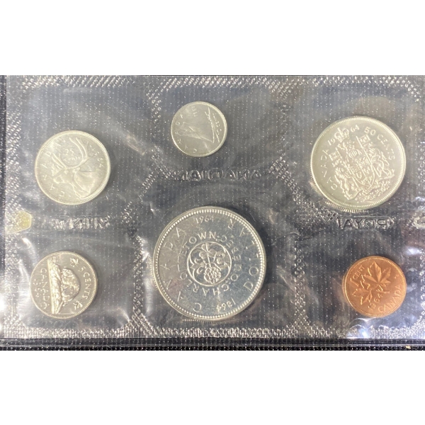  1964 Canadian Uncirculated Coin Set