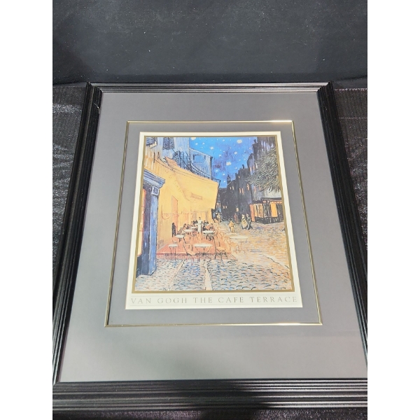 "Cafe Terrace at Night" Vincent Van Gogh Framed Print