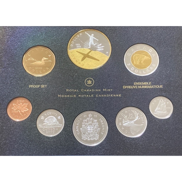 2008 Canadian Proof Set 92.5% Silver 1.719 Troy Ounces