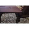 Image 5 : Outdoor 2 Seat Patio Chair w/ Attached Centre Table- Has Option to Add Umbrella 64 W, 26 D, 30 T