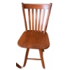 Image 3 : Wooden Swivel Bar Stools With Slat Backs