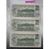 Image 2 : 3x 1973 Canadian $1 Dollar Bill 5150087/5150088/5150089