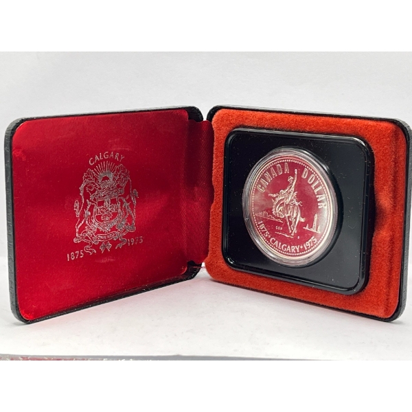 1975 Canadian One Dollar Coin in Case