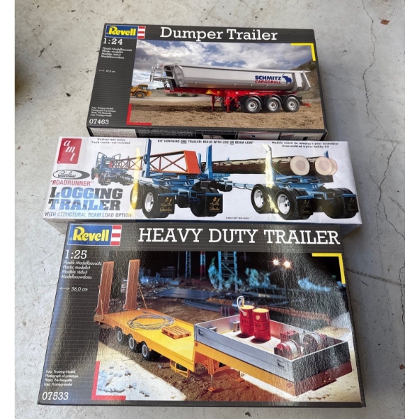 Dumper Trailer 1:24 Sc, 'Roadrunner' Logging Trailer, Heavy Duty Trailer 1:25 Sc 