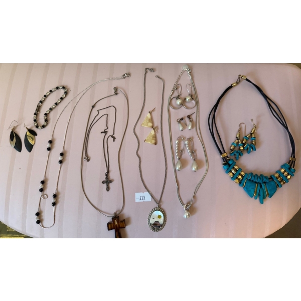 Assortment of Fashion Jewelry- Earrings & Necklaces