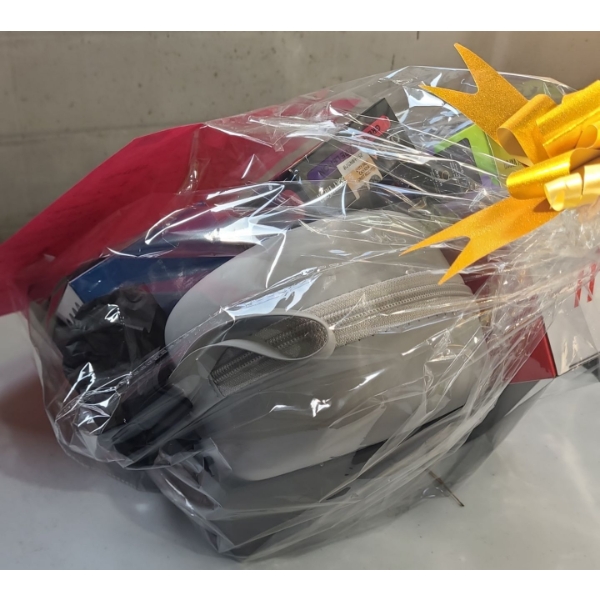 Three Oxbar Vapes, Wireless Speaker Bl/ Red, Travel Pillow, Coffee Flask, Water Bottle Valued: $238