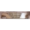 Image 3 : Wood Window Frame with Glass Panes and Shaped Wall Mirror