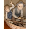 Image 7 : LLADRO 'Fishing with Gramps' Large Porcelain Sculpture -  16W, 7D, 8T