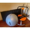 Image 1 : Abdominal Chair Interlinking Floor Matts & Inflatable Fitness Ball
