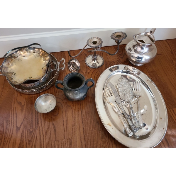 Silver Plate Kitchenware Set 