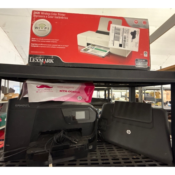 Brand New Lexmark Colored Wireless Printer  (ModelNo.Z1420)+ Two More Printers