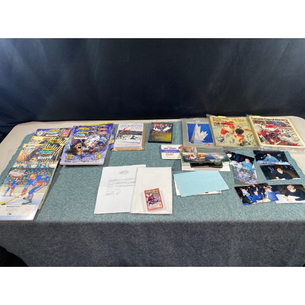 Signed Hockey Magazines, Signed Pictures, Signed Newspapers