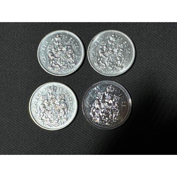 Canadian Nickel Half Dollars 