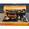 Image 1 : Singer Sewing Machine Model BAJ3-8 With Wooden Carry Case