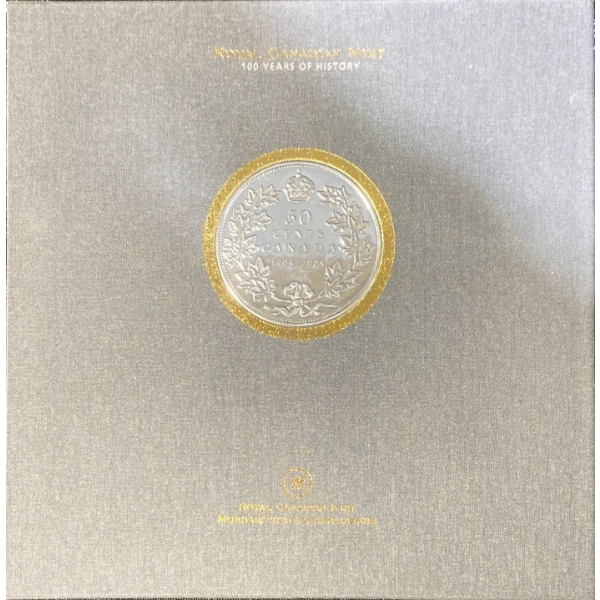  2008 Royal Canadian Mint "100 Years of History" Commemorative Book & Coin Set 