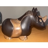 Image 2 : Ceramic Sculpture of Artesania Rinconada Large Horse  10"tall & A Rhinoceros Sculpture/Statue 5" tal