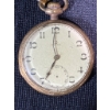 Image 6 : Omega Pocket Watch with Gold-Tone Case and Chain, Swiss Made